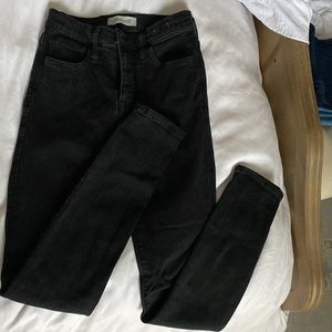 Madewell high rise skinny, like new, “roadtripper” , black color wash